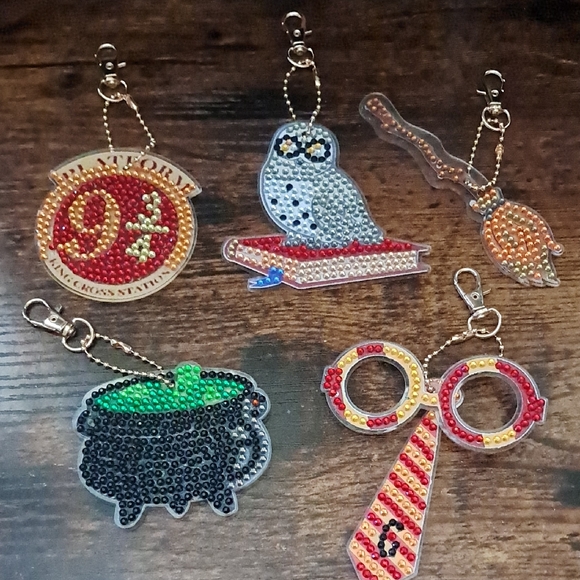 Handmade Accessories - HANDMADE Harry Potter Inspired Keychain Or Ornament Set